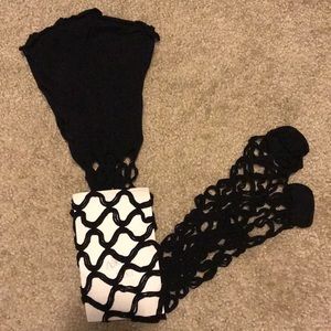 Thick Knit Black Fishnet